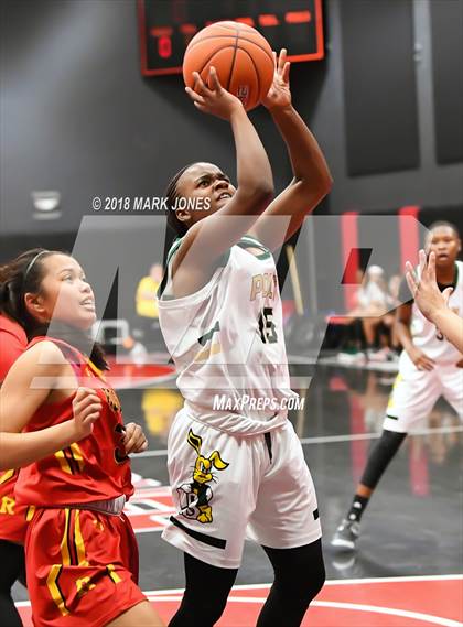 Thumbnail 2 in Rosary Academy vs. Long Beach Poly (Nike Tournament of Champions) photogallery.
