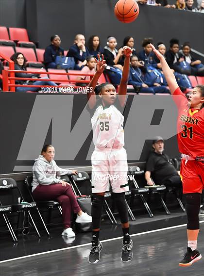 Thumbnail 3 in Rosary Academy vs. Long Beach Poly (Nike Tournament of Champions) photogallery.