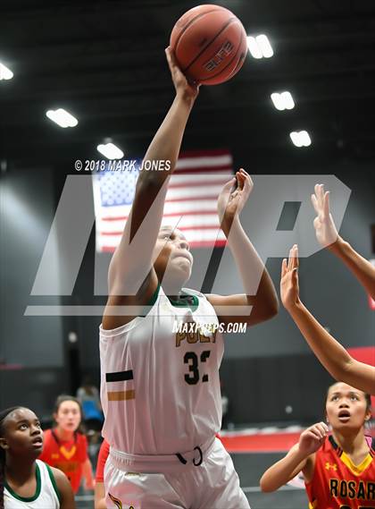 Thumbnail 3 in Rosary Academy vs. Long Beach Poly (Nike Tournament of Champions) photogallery.