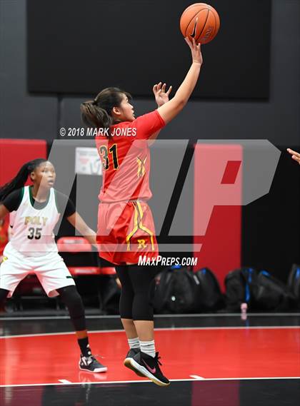 Thumbnail 1 in Rosary Academy vs. Long Beach Poly (Nike Tournament of Champions) photogallery.