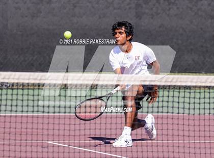 Thumbnail 3 in Plano West vs Lake Travis (UIL 6A Team Tennis Final) photogallery.