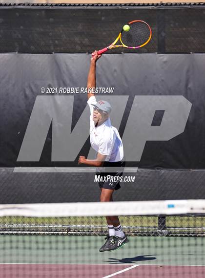 Thumbnail 3 in Plano West vs Lake Travis (UIL 6A Team Tennis Final) photogallery.
