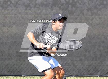 Thumbnail 3 in Plano West vs Lake Travis (UIL 6A Team Tennis Final) photogallery.