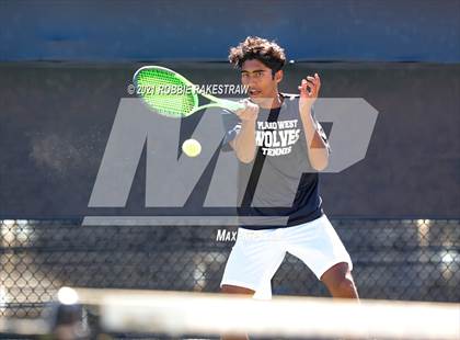 Thumbnail 2 in Plano West vs Lake Travis (UIL 6A Team Tennis Final) photogallery.