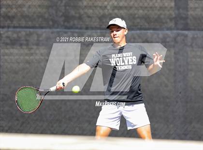 Thumbnail 3 in Plano West vs Lake Travis (UIL 6A Team Tennis Final) photogallery.