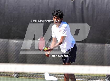 Thumbnail 3 in Plano West vs Lake Travis (UIL 6A Team Tennis Final) photogallery.