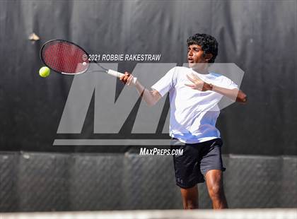 Thumbnail 1 in Plano West vs Lake Travis (UIL 6A Team Tennis Final) photogallery.