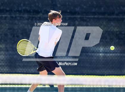 Thumbnail 3 in Plano West vs Lake Travis (UIL 6A Team Tennis Final) photogallery.