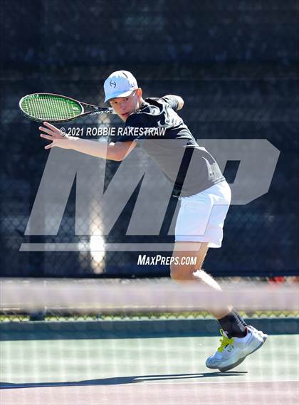 Thumbnail 2 in Plano West vs Lake Travis (UIL 6A Team Tennis Final) photogallery.