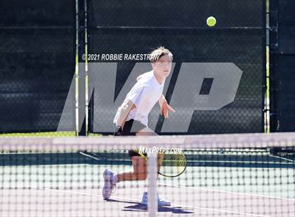Thumbnail 3 in Plano West vs Lake Travis (UIL 6A Team Tennis Final) photogallery.