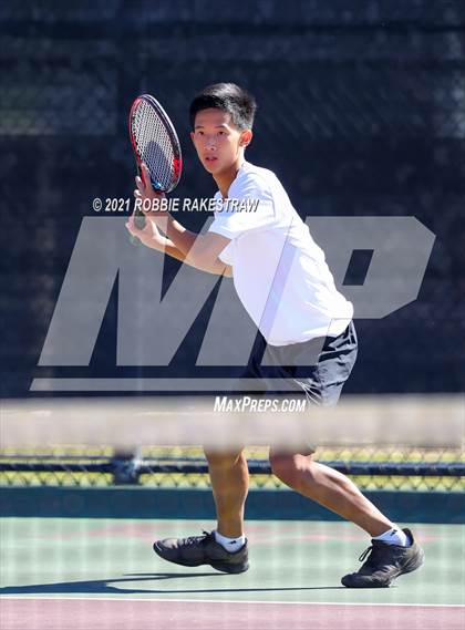 Thumbnail 2 in Plano West vs Lake Travis (UIL 6A Team Tennis Final) photogallery.