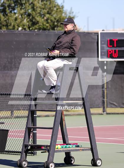 Thumbnail 1 in Plano West vs Lake Travis (UIL 6A Team Tennis Final) photogallery.