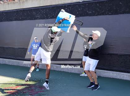 Thumbnail 2 in Plano West vs Lake Travis (UIL 6A Team Tennis Final) photogallery.
