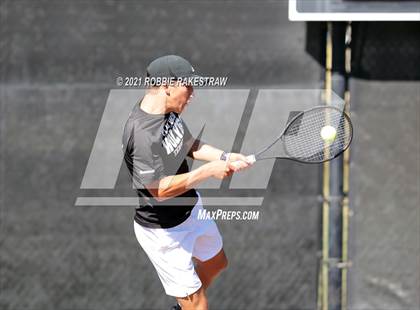 Thumbnail 3 in Plano West vs Lake Travis (UIL 6A Team Tennis Final) photogallery.