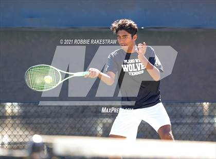 Thumbnail 1 in Plano West vs Lake Travis (UIL 6A Team Tennis Final) photogallery.