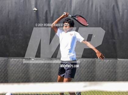 Thumbnail 2 in Plano West vs Lake Travis (UIL 6A Team Tennis Final) photogallery.