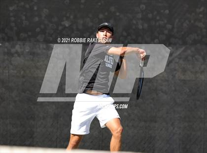Thumbnail 3 in Plano West vs Lake Travis (UIL 6A Team Tennis Final) photogallery.