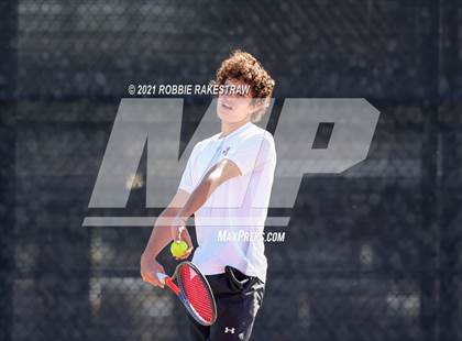 Thumbnail 1 in Plano West vs Lake Travis (UIL 6A Team Tennis Final) photogallery.