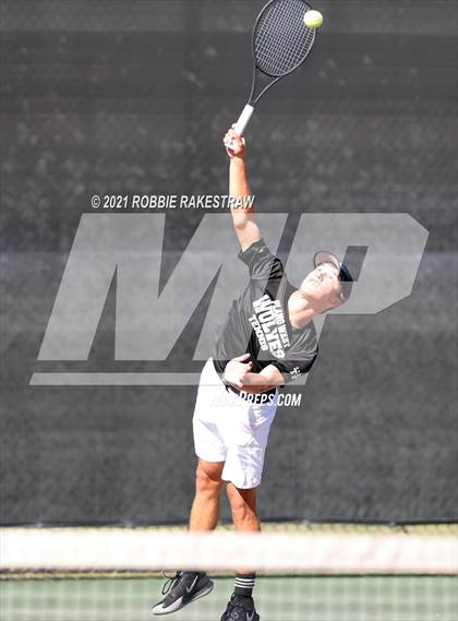 Thumbnail 1 in Plano West vs Lake Travis (UIL 6A Team Tennis Final) photogallery.