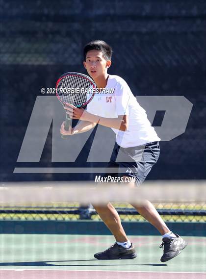Thumbnail 1 in Plano West vs Lake Travis (UIL 6A Team Tennis Final) photogallery.