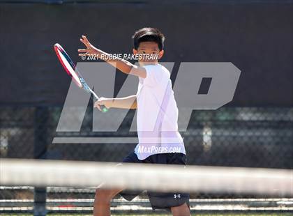 Thumbnail 3 in Plano West vs Lake Travis (UIL 6A Team Tennis Final) photogallery.