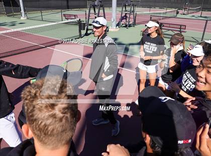 Thumbnail 2 in Plano West vs Lake Travis (UIL 6A Team Tennis Final) photogallery.