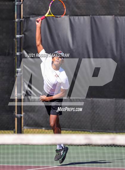 Thumbnail 3 in Plano West vs Lake Travis (UIL 6A Team Tennis Final) photogallery.