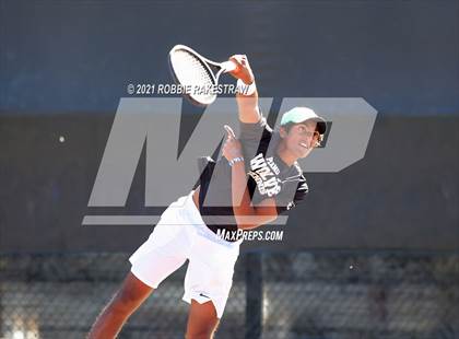 Thumbnail 1 in Plano West vs Lake Travis (UIL 6A Team Tennis Final) photogallery.