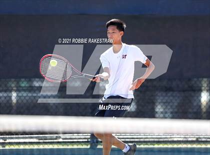 Thumbnail 1 in Plano West vs Lake Travis (UIL 6A Team Tennis Final) photogallery.