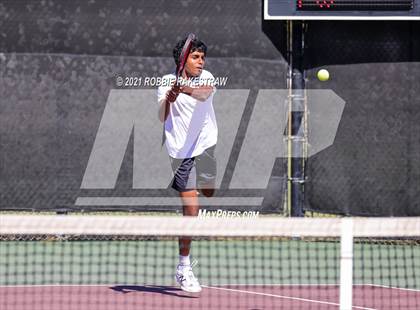 Thumbnail 1 in Plano West vs Lake Travis (UIL 6A Team Tennis Final) photogallery.