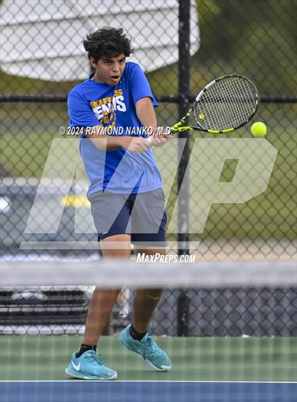 Thumbnail 2 in Lake Central vs Muncie Burris (Delta Invitational)  photogallery.
