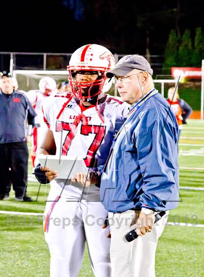 Thumbnail 2 in Burke Catholic vs. Liberty (Section 9 Class C Semifinal) photogallery.