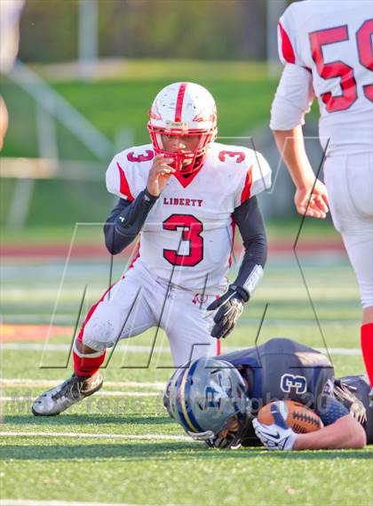 Thumbnail 3 in Burke Catholic vs. Liberty (Section 9 Class C Semifinal) photogallery.