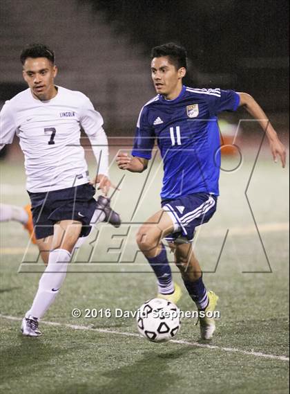 Thumbnail 2 in Everett Alvarez vs. Lincoln (CIF CCS D1 Final) photogallery.