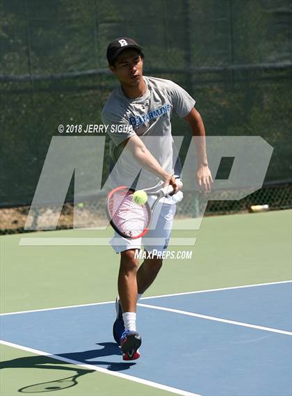 Thumbnail 3 in Jesuit vs Bellarmine (CIF NorCal Regional Tennis Tennis Championships) photogallery.