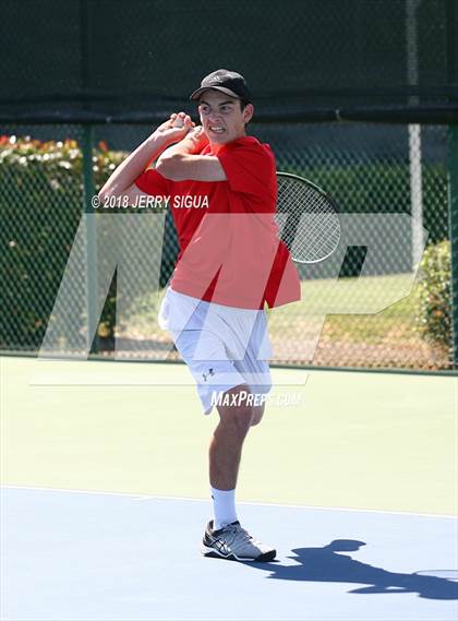 Thumbnail 2 in Jesuit vs Bellarmine (CIF NorCal Regional Tennis Tennis Championships) photogallery.