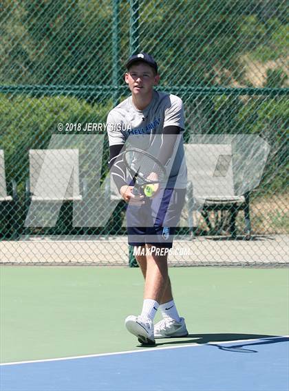 Thumbnail 3 in Jesuit vs Bellarmine (CIF NorCal Regional Tennis Tennis Championships) photogallery.