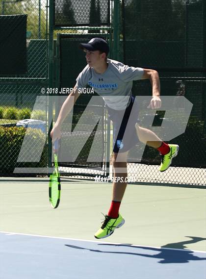 Thumbnail 2 in Jesuit vs Bellarmine (CIF NorCal Regional Tennis Tennis Championships) photogallery.