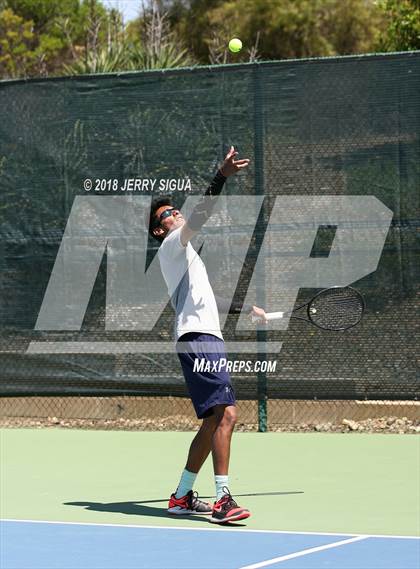 Thumbnail 3 in Jesuit vs Bellarmine (CIF NorCal Regional Tennis Tennis Championships) photogallery.