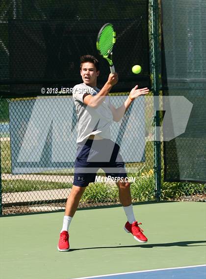 Thumbnail 2 in Jesuit vs Bellarmine (CIF NorCal Regional Tennis Tennis Championships) photogallery.