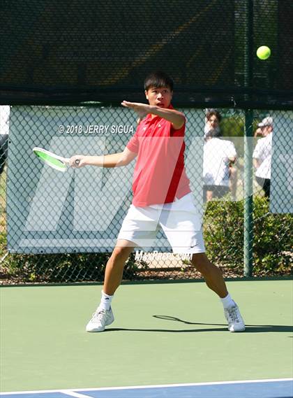 Thumbnail 1 in Jesuit vs Bellarmine (CIF NorCal Regional Tennis Tennis Championships) photogallery.