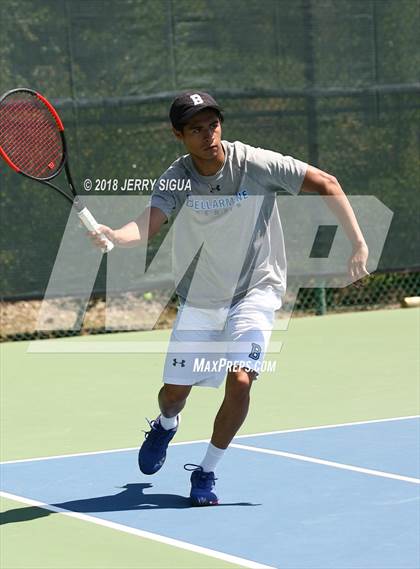 Thumbnail 2 in Jesuit vs Bellarmine (CIF NorCal Regional Tennis Tennis Championships) photogallery.