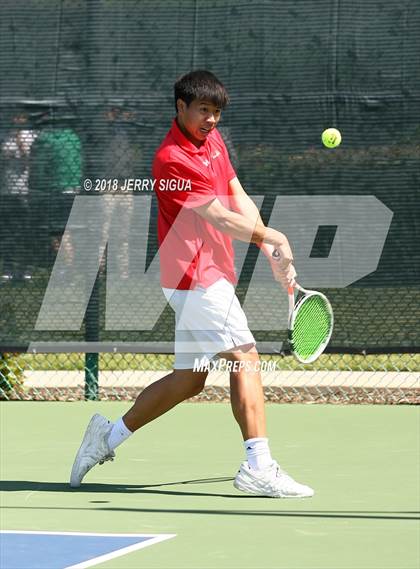 Thumbnail 1 in Jesuit vs Bellarmine (CIF NorCal Regional Tennis Tennis Championships) photogallery.
