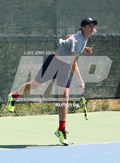 Thumbnail 3 in Jesuit vs Bellarmine (CIF NorCal Regional Tennis Tennis Championships) photogallery.