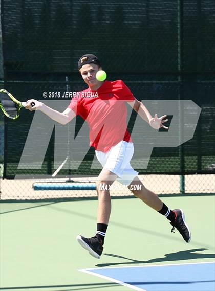 Thumbnail 1 in Jesuit vs Bellarmine (CIF NorCal Regional Tennis Tennis Championships) photogallery.