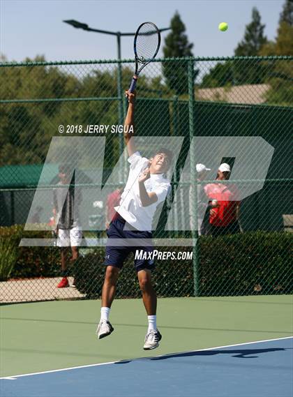 Thumbnail 3 in Jesuit vs Bellarmine (CIF NorCal Regional Tennis Tennis Championships) photogallery.