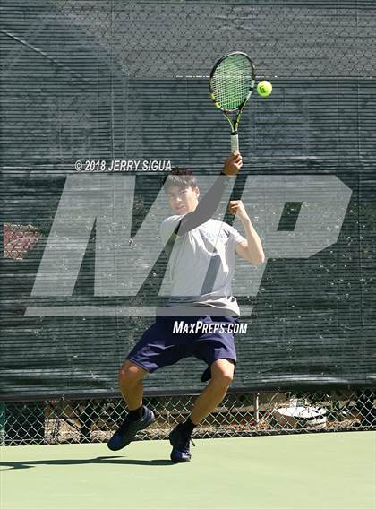 Thumbnail 3 in Jesuit vs Bellarmine (CIF NorCal Regional Tennis Tennis Championships) photogallery.
