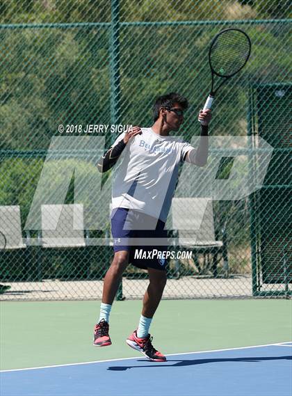 Thumbnail 2 in Jesuit vs Bellarmine (CIF NorCal Regional Tennis Tennis Championships) photogallery.