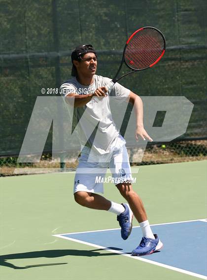 Thumbnail 1 in Jesuit vs Bellarmine (CIF NorCal Regional Tennis Tennis Championships) photogallery.