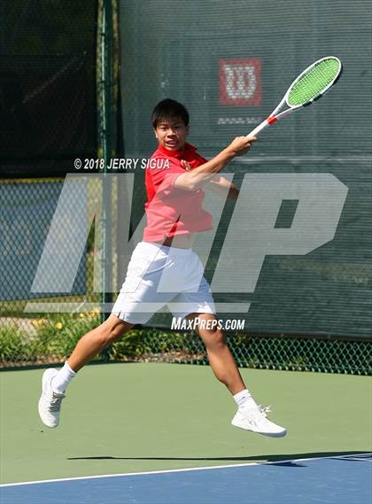 Thumbnail 1 in Jesuit vs Bellarmine (CIF NorCal Regional Tennis Tennis Championships) photogallery.